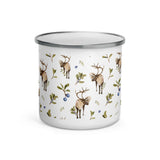 Caribou and Blueberries Camp Mug