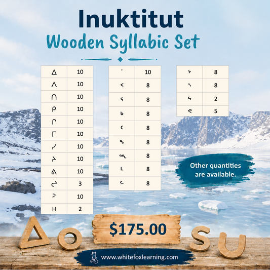 Inuktitut Wooden Syllabic Symbols