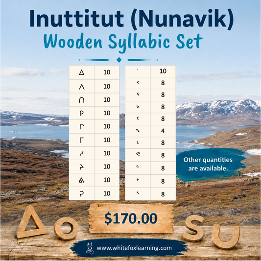 Inuttitut Wooden Syllabic Symbols (Nunavik)