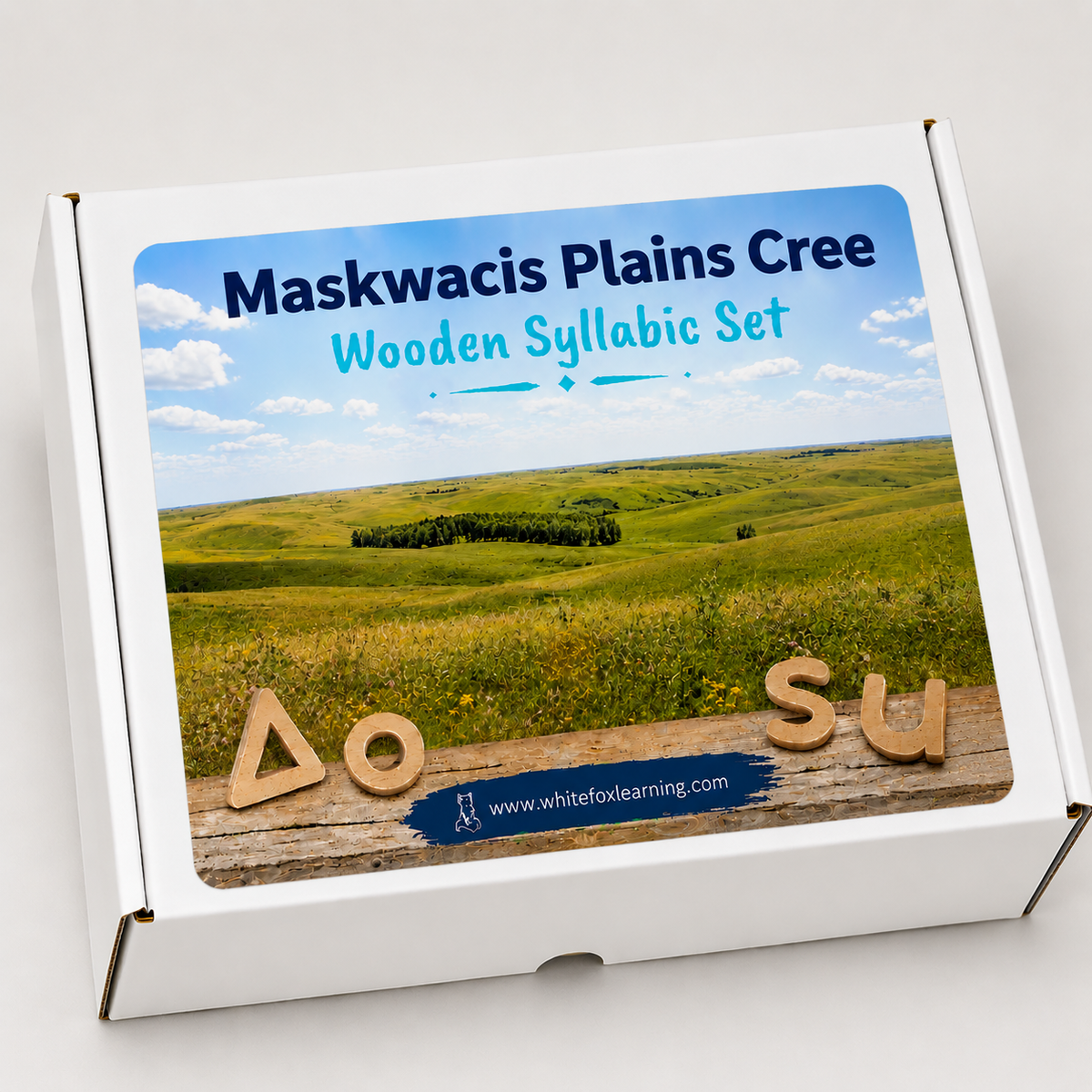 Maskwacis Plains Cree Wooden Syllabic Symbols