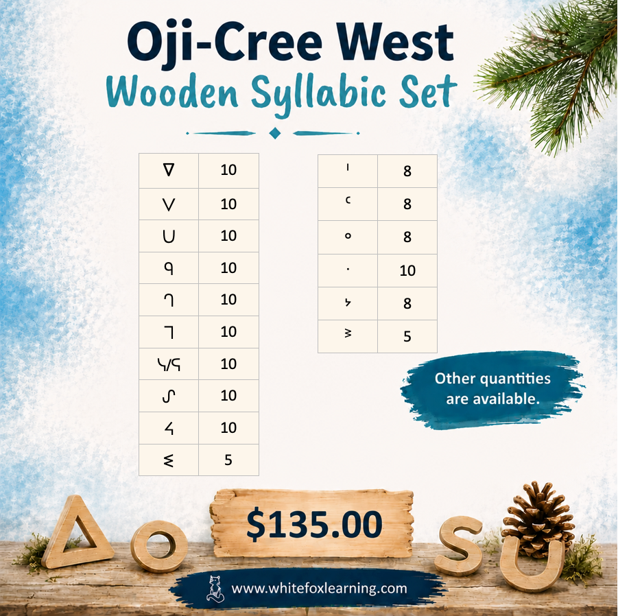 Oji-cree West Wooden Syllabic Symbols