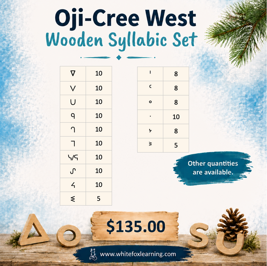 Oji-cree West Wooden Syllabic Symbols