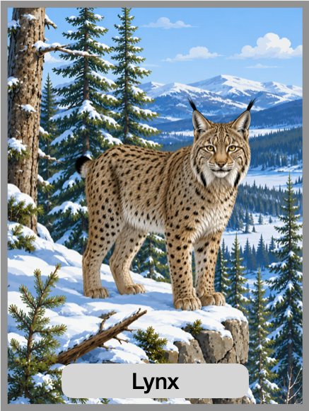 Canada's Northern Forest Animal Cards