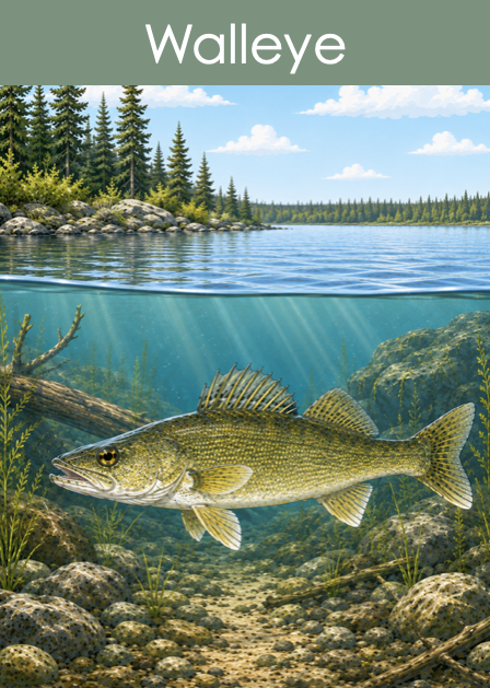 Fish of the Boreal Lakes Picture Cards
