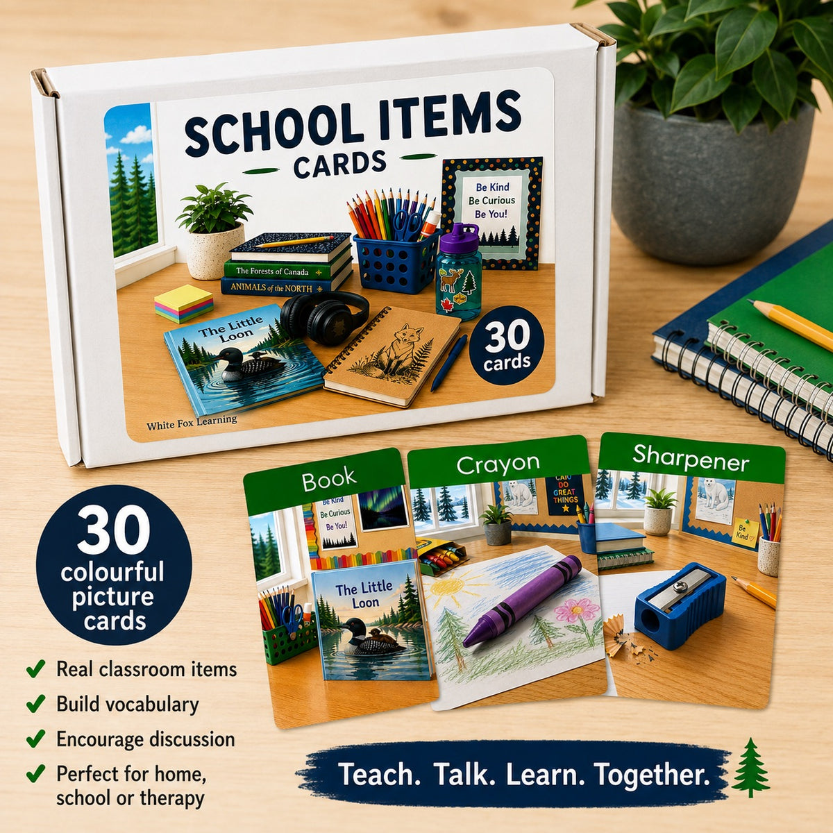 School Items Picture Cards