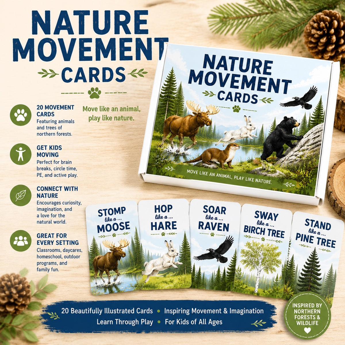 Nature Movement Cards