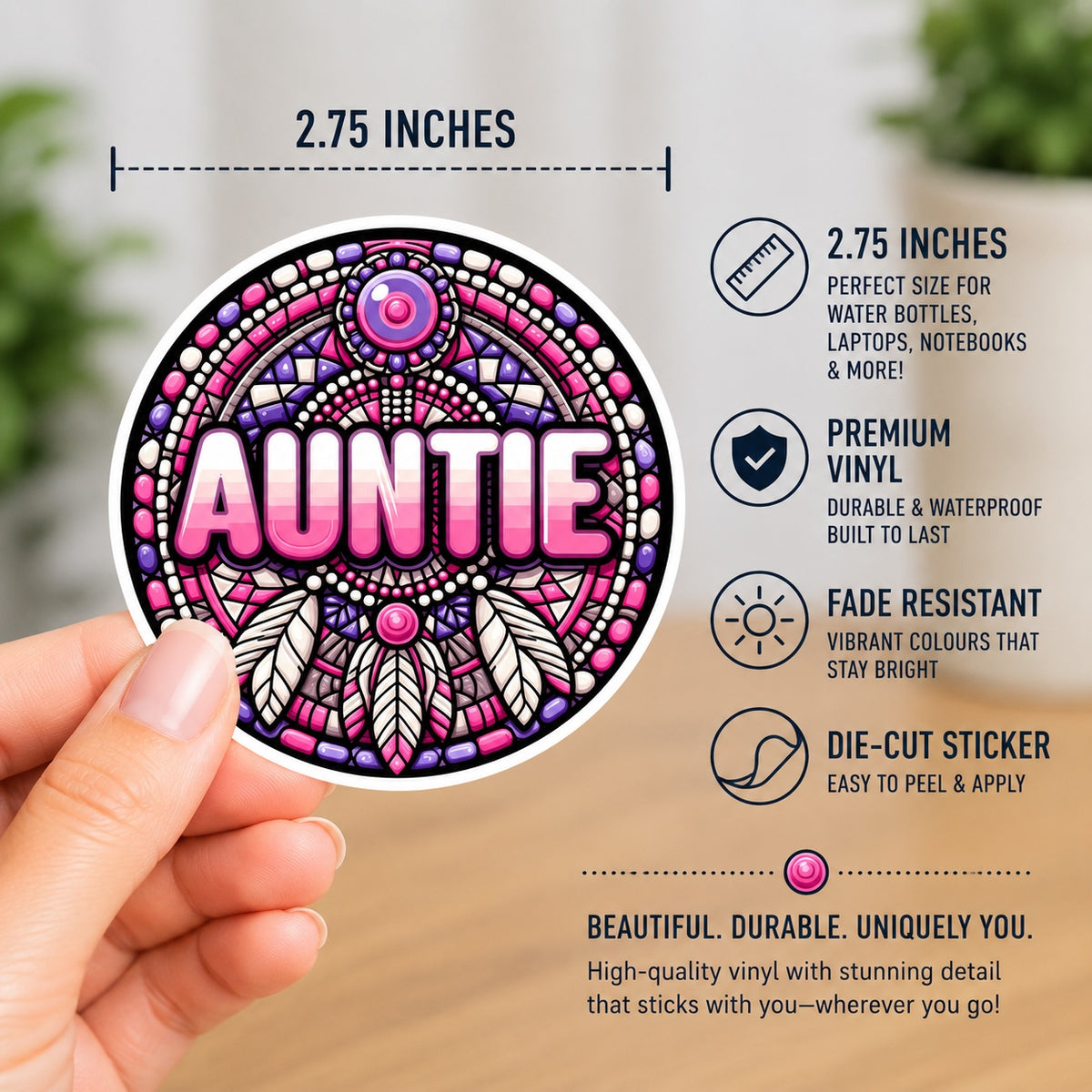 Auntie Vinyl Die-Cut Sticker