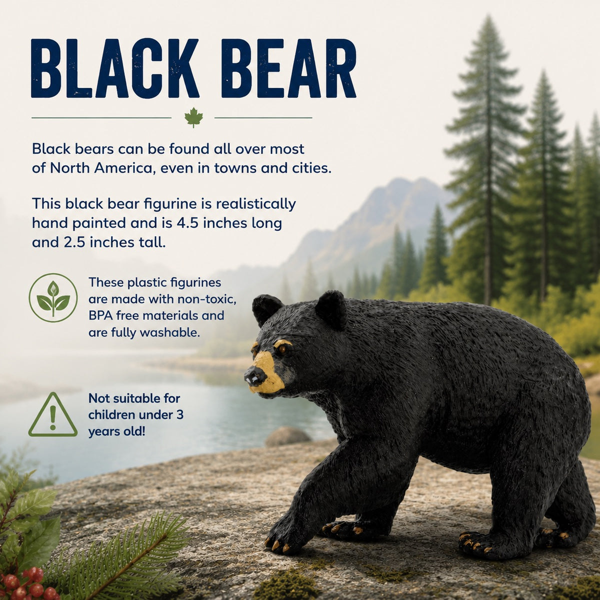 Black Bear Figurine