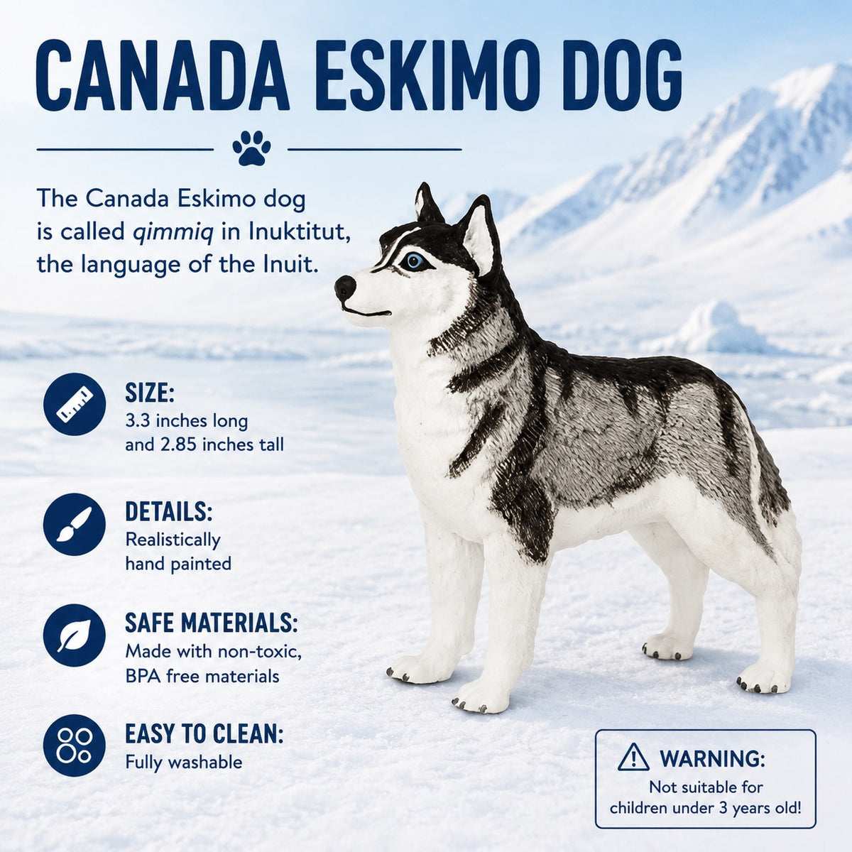 Canadian Eskimo Dog Figurine