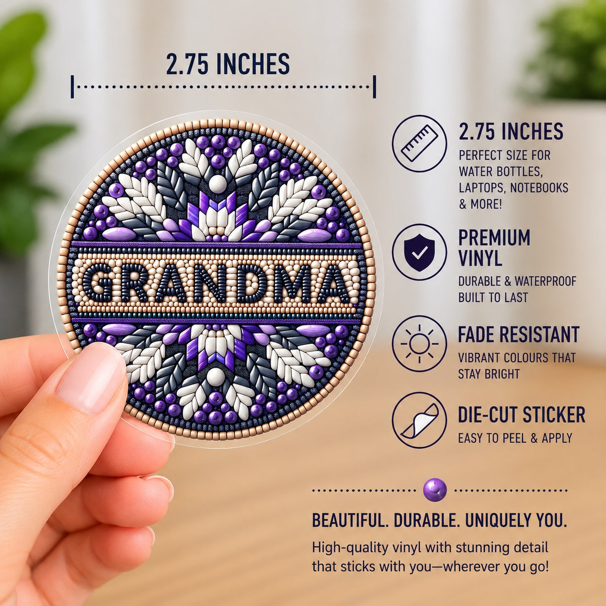 Grandma Vinyl Die-Cut Sticker