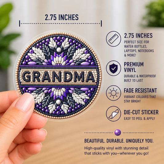 Grandma Vinyl Die-Cut Sticker