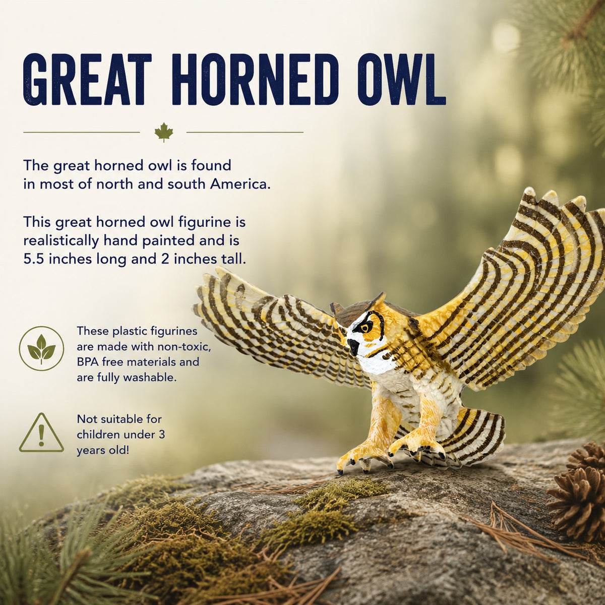 Great Horned Owl Figurine