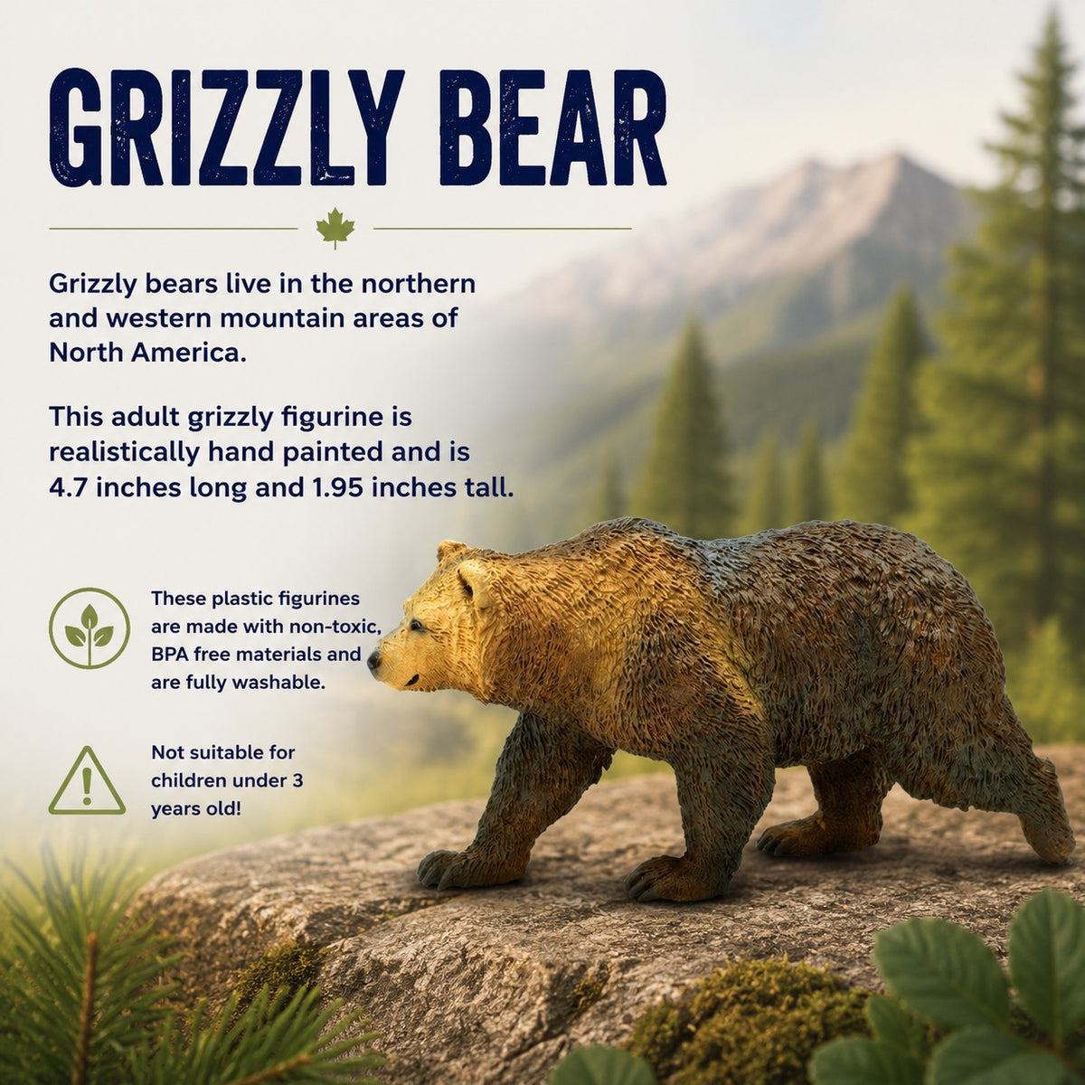 Grizzly Bear Figurine