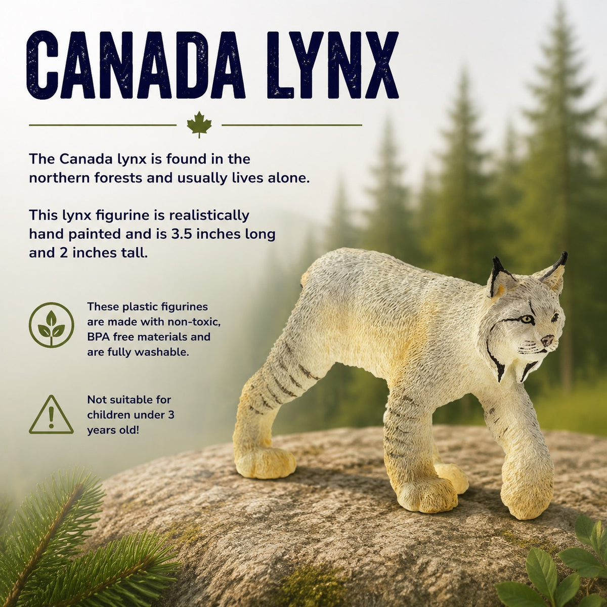 Canada Lynx Figurine