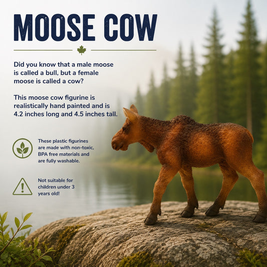 Moose Cow Figurine