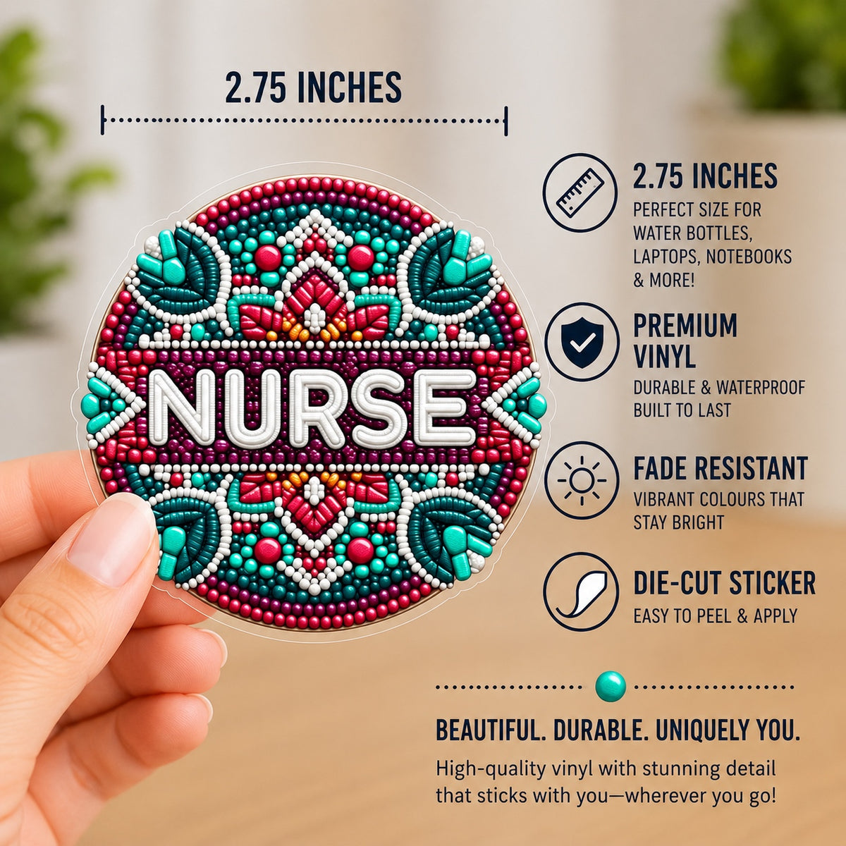 Nurse Vinyl Die-Cut Sticker