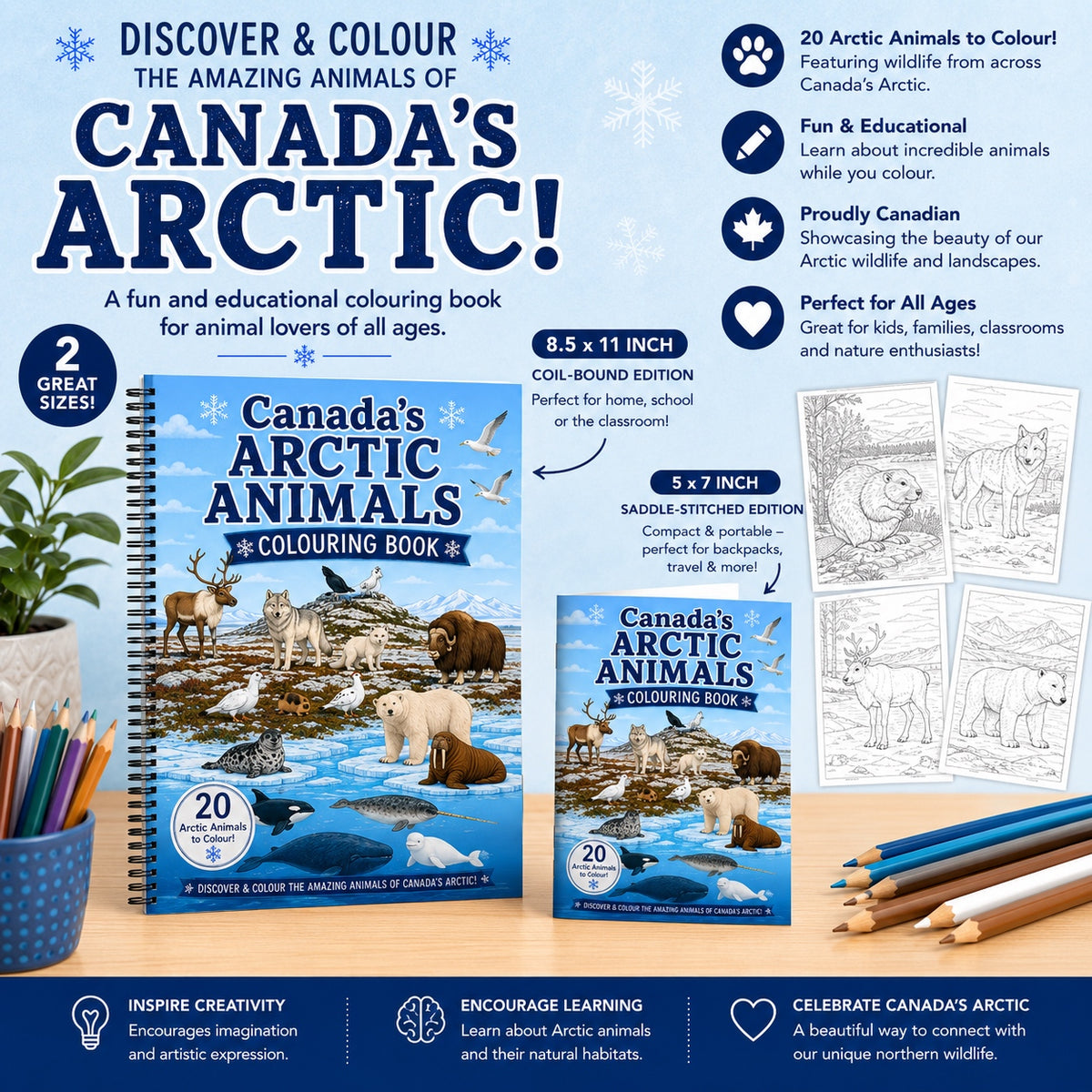 Canada's Arctic Animal Colouring Book