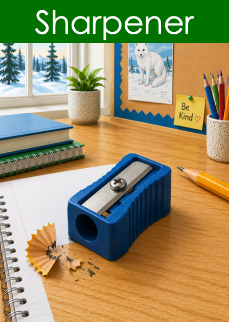 School Items Picture Cards