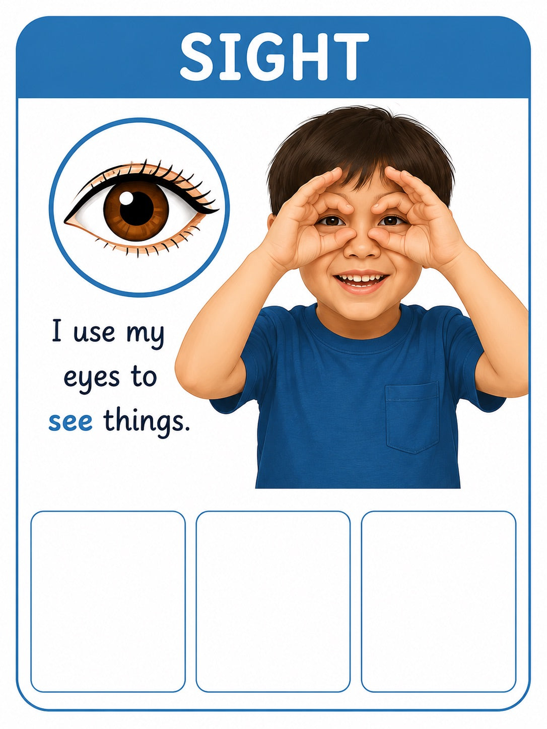 Five Senses Sorting Cards