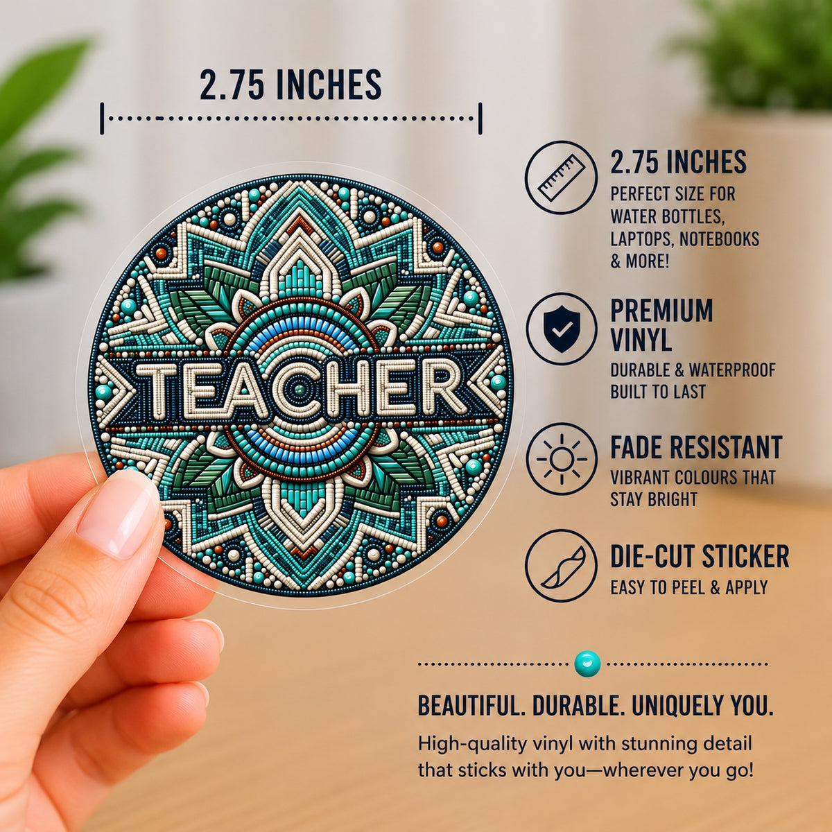 Teacher Vinyl Die-Cut Sticker