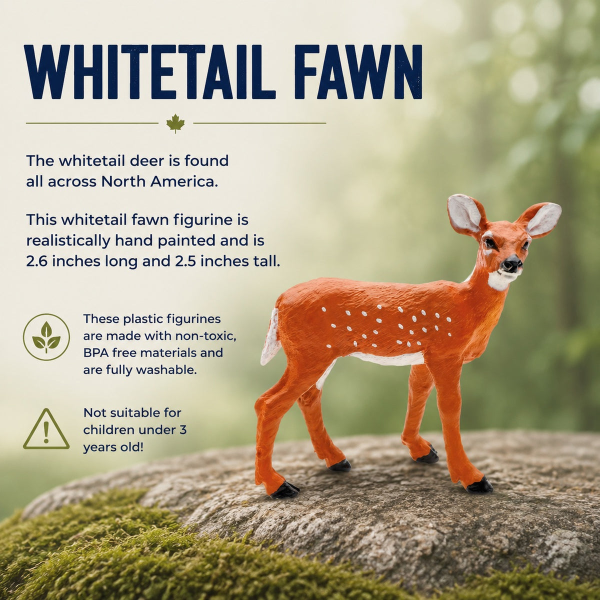 White-tailed Fawn Figurine