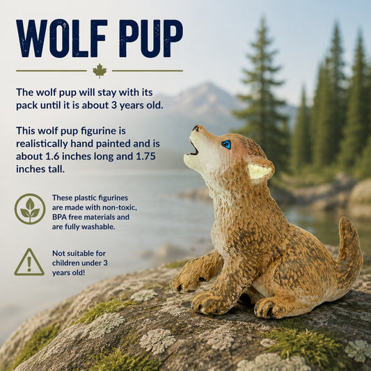 Wolf Pup Figurine
