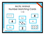 Arctic Animals Number Matching Cards - 1-10 - Printed Product