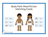 Body Parts Word-Picture Matching Cards - Digital Product