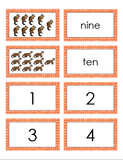 Northern Forest Animals Number Matching Cards - 1-10 - Digital Product