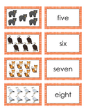 Northern Forest Animals Number Matching Cards - 1-10 - Digital Product