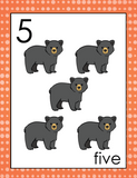 Northern Forest Animal Number Cards - 1-10 - Printed Product