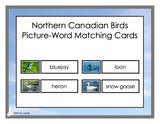 Northern Canadian Birds Picture-Word Matching Cards - Digital Product