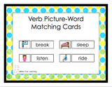 Verb Picture-Word Matching Cards - Digital Product