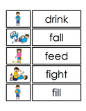 Verb Picture-Word Matching Cards - Digital Product