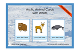 Arctic Animals Cards with Words - Printed Product